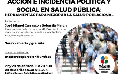 (Español) Taller abierto y gratuito sobre «Acción e Incidencia Política en Salud Pública».
