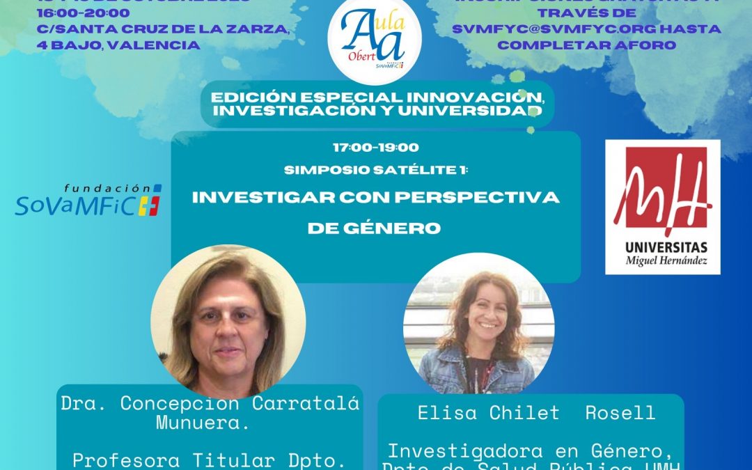 (Español) Elisa Chilet participa en el simposio “Investigación con perspectiva de género”, de Sovamfic